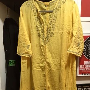 Roberta Roller Rabbit Yellow Indian style Tunic